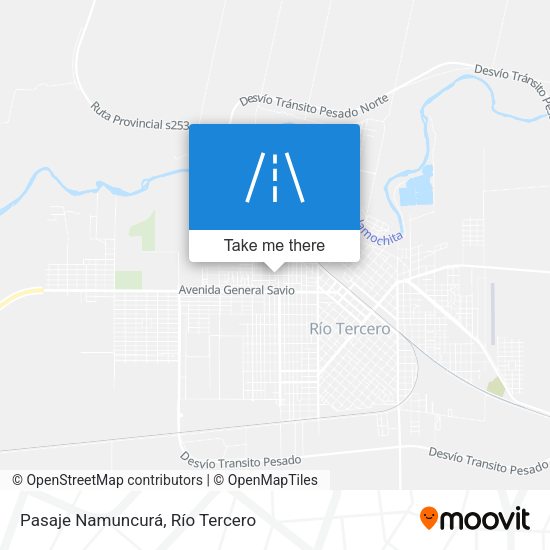 Pasaje Namuncurá map