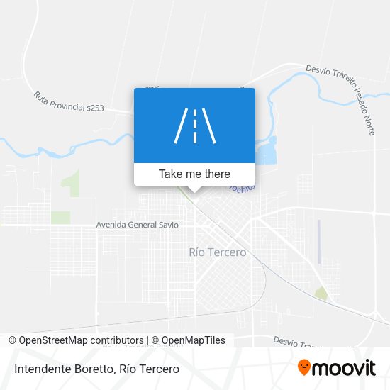 Intendente Boretto map