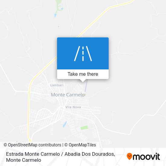 Estrada Monte Carmelo / Abadia Dos Dourados map
