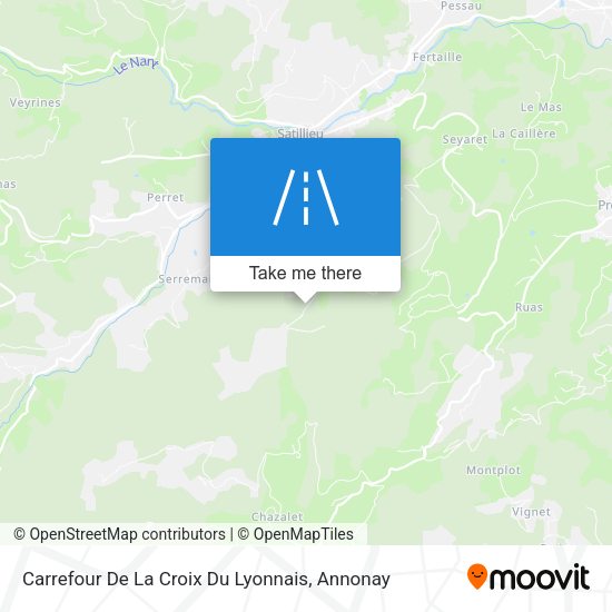 Carrefour De La Croix Du Lyonnais map