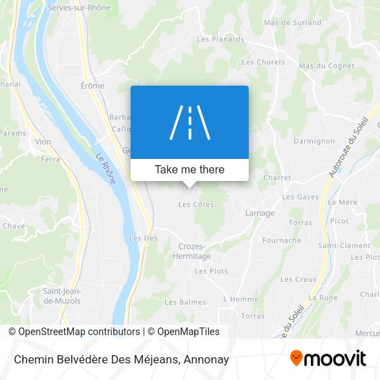 Chemin Belvédère Des Méjeans map