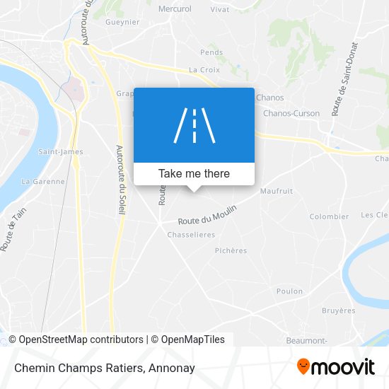 Chemin Champs Ratiers map
