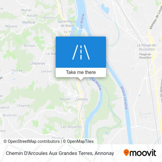 Chemin D'Arcoules Aux Grandes Terres map