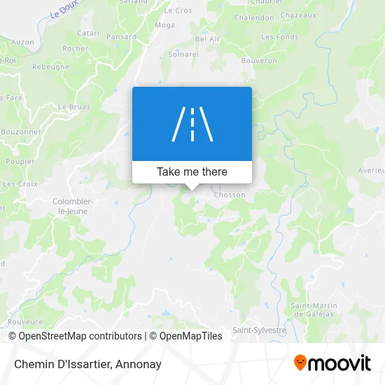 Chemin D'Issartier map