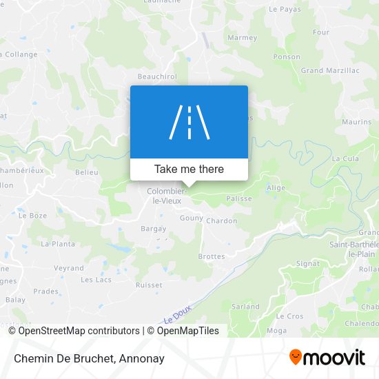 Chemin De Bruchet map