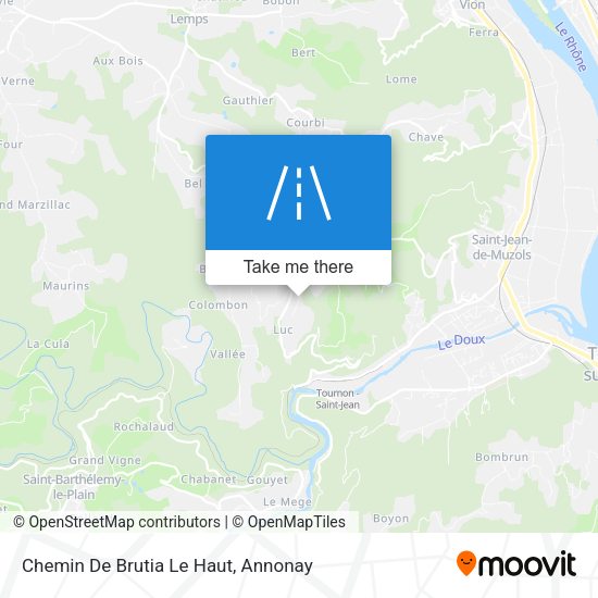 Chemin De Brutia Le Haut map