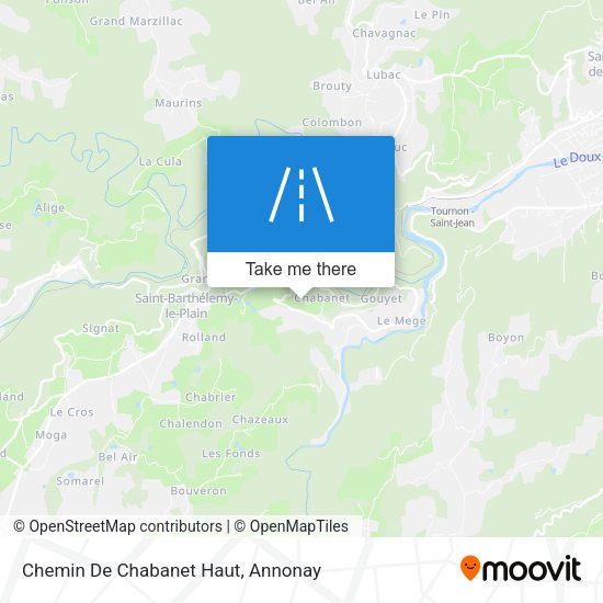Chemin De Chabanet Haut map