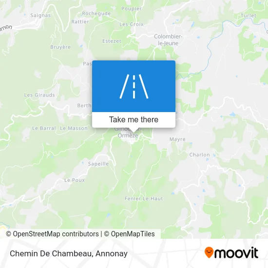 Chemin De Chambeau map