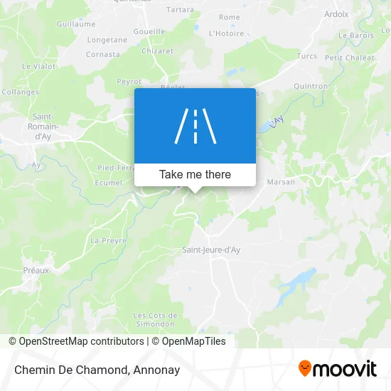 Chemin De Chamond map