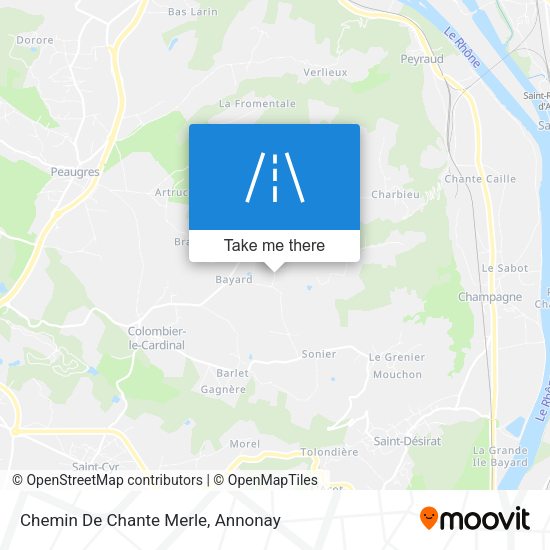 Chemin De Chante Merle map
