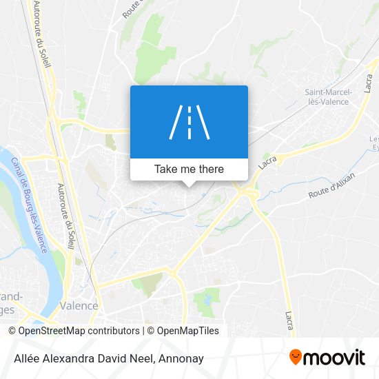 Allée Alexandra David Neel map