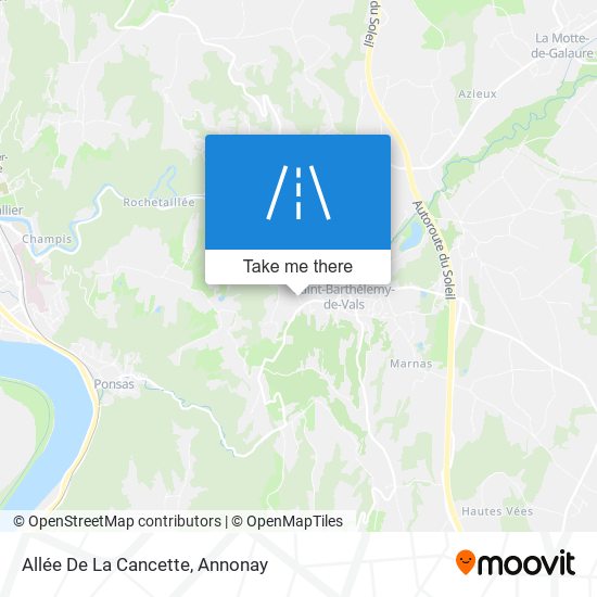 Allée De La Cancette map
