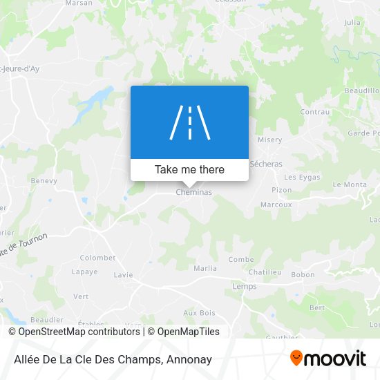 Allée De La Cle Des Champs map