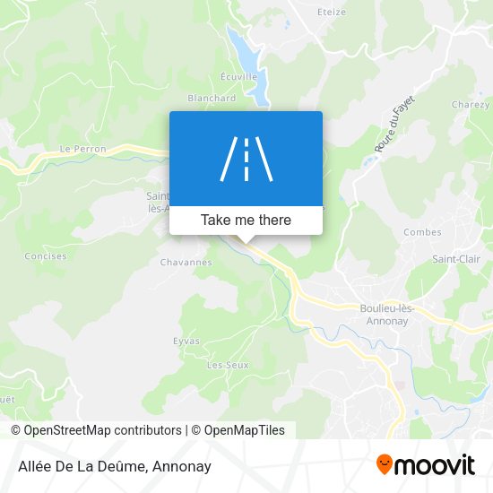 Allée De La Deûme map