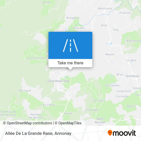 Allée De La Grande Rase map