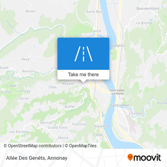 Allée Des Genêts map