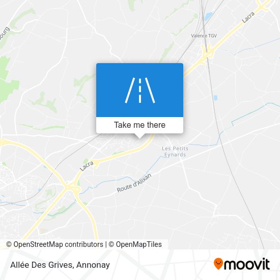 Allée Des Grives map