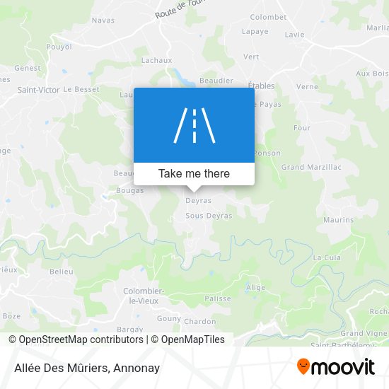 Allée Des Mûriers map