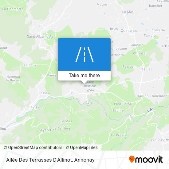 Allée Des Terrasses D'Allinot map