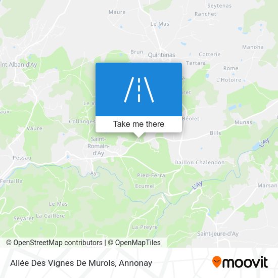 Allée Des Vignes De Murols map