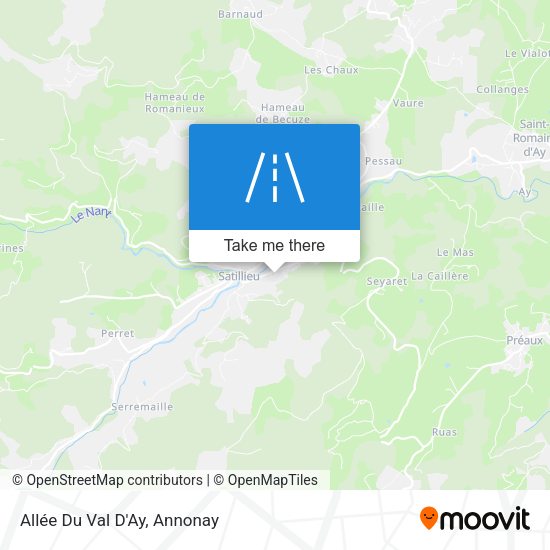 Allée Du Val D'Ay map