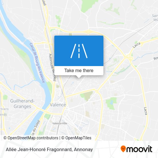 Allée Jean-Honoré Fragonnard map