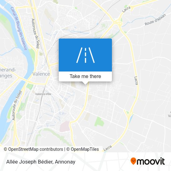 Allée Joseph Bédier map