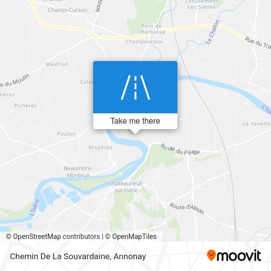 Chemin De La Souvardaine map