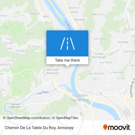 Chemin De La Table Du Roy map