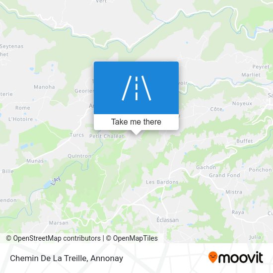 Chemin De La Treille map