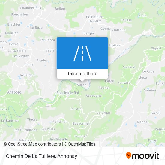 Chemin De La Tuillère map