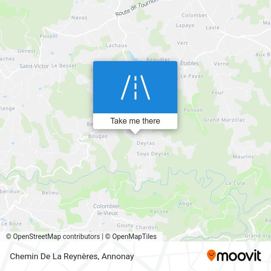 Chemin De La Reynères map