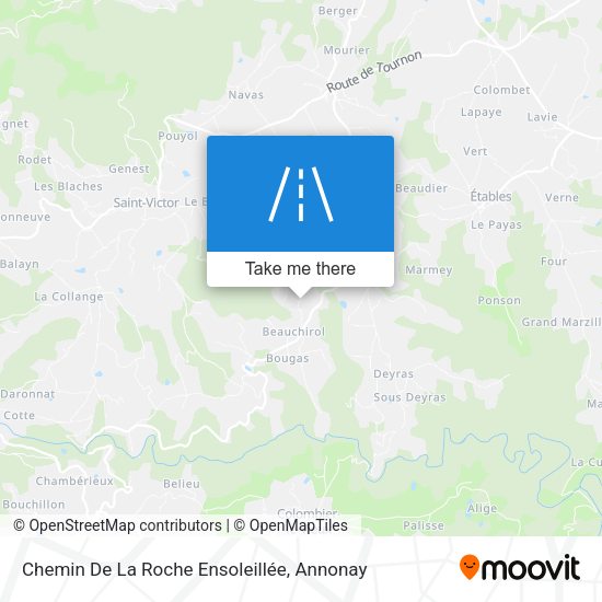 Chemin De La Roche Ensoleillée map