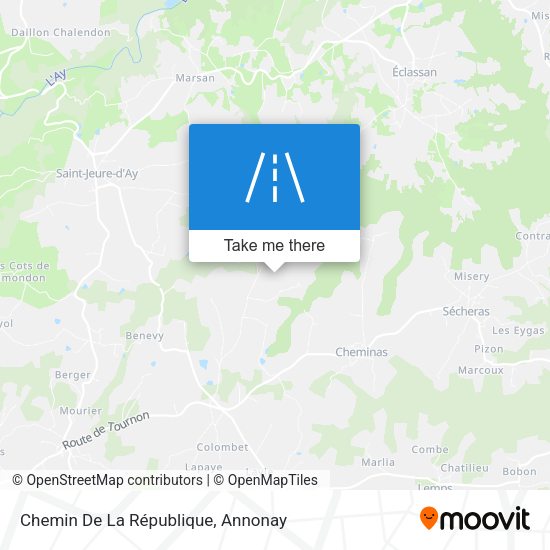 Chemin De La République map