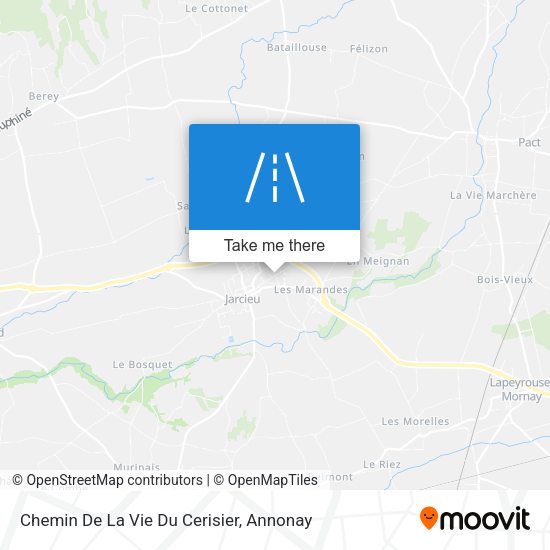 Chemin De La Vie Du Cerisier map