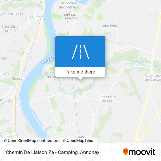 Chemin De Liaison Za - Camping map