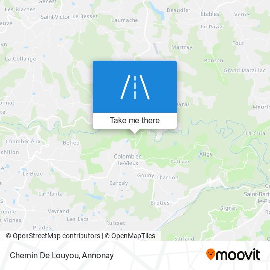 Chemin De Louyou map