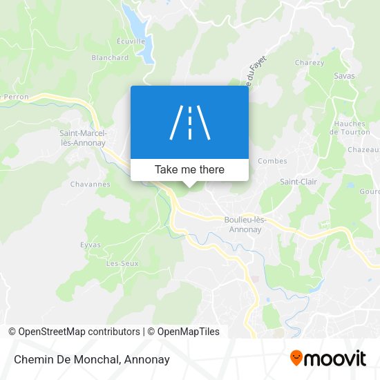 Chemin De Monchal map