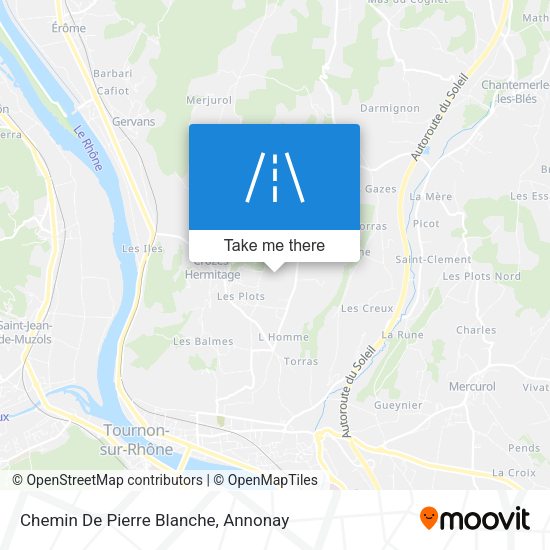 Chemin De Pierre Blanche map