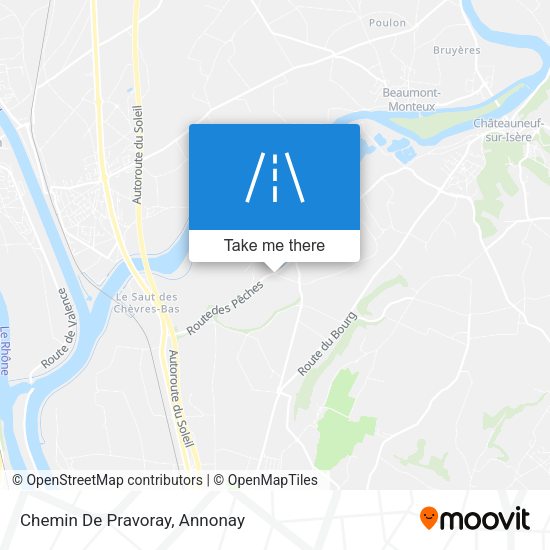Chemin De Pravoray map