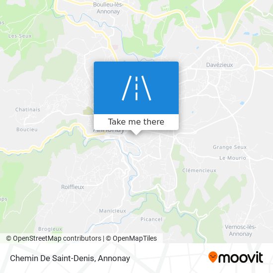 Mapa Chemin De Saint-Denis