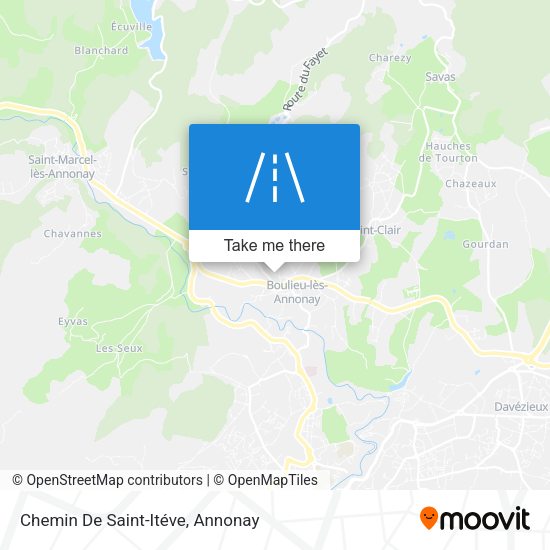 Chemin De Saint-Itéve map