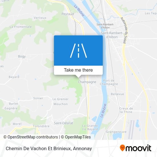 Chemin De Vachon Et Brinieux map