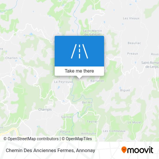 Chemin Des Anciennes Fermes map