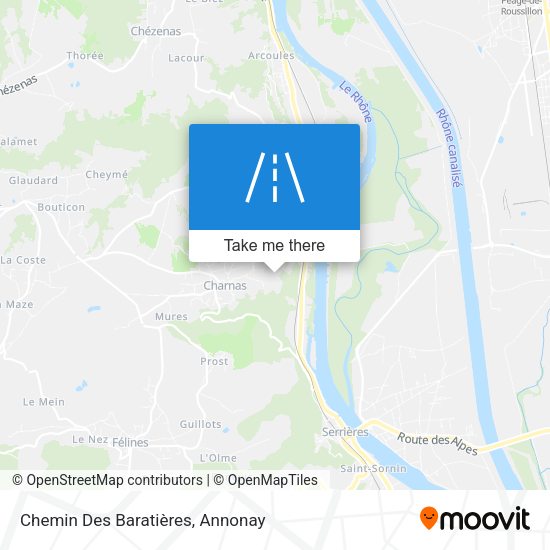 Chemin Des Baratières map