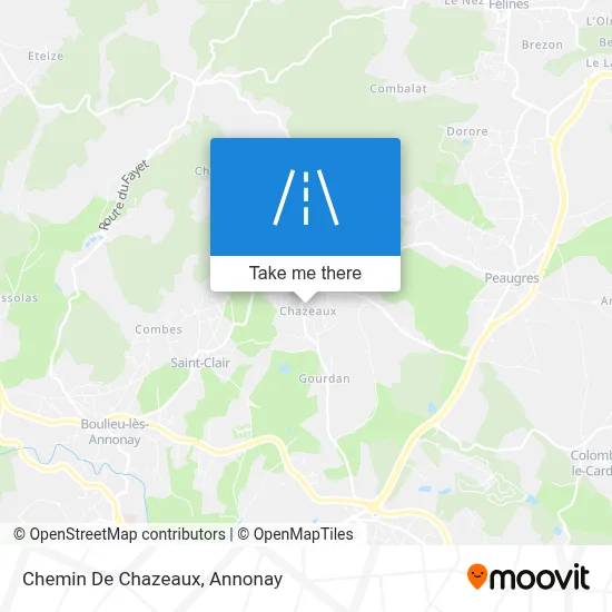 Chemin De Chazeaux map