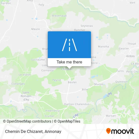 Chemin De Chizaret map