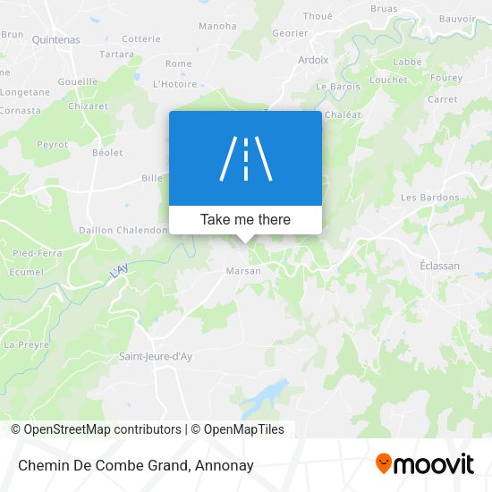 Chemin De Combe Grand map