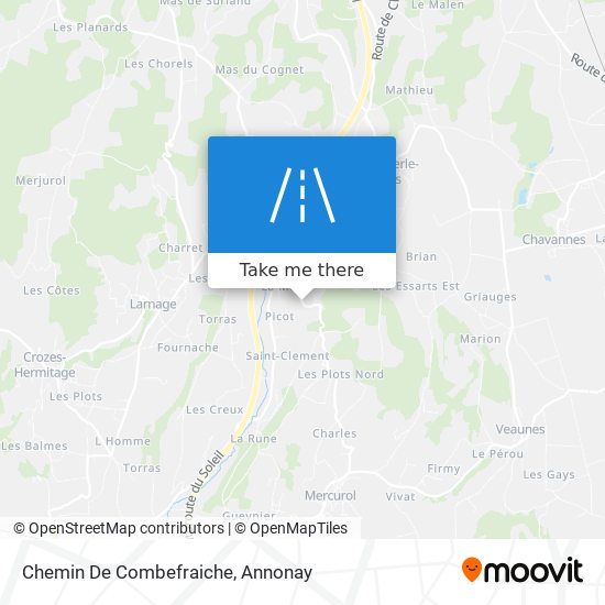 Chemin De Combefraiche map