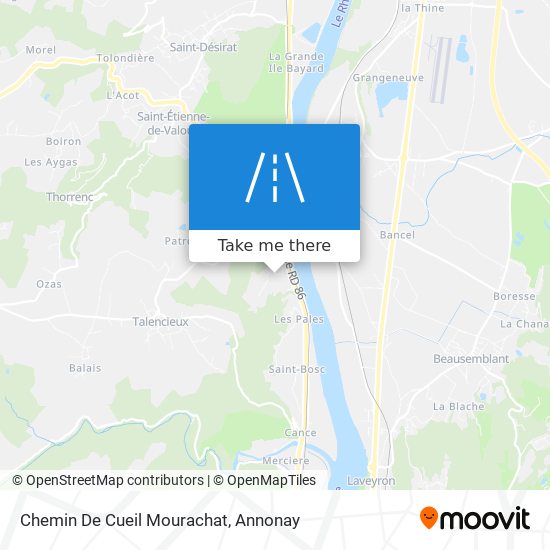 Chemin De Cueil Mourachat map